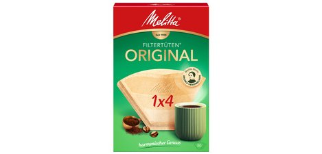Melitta Filtre à café arôme '1x4', marron nature
