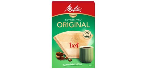 Melitta Filtre à café arôme '1x4', marron nature