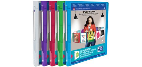 Oxford Polyvision Presentation Binder A4 4 O-ring 15mm Transparent