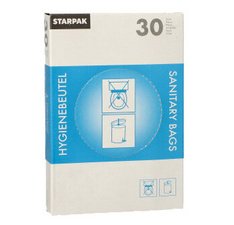 Sacs hygiéniques en PE, non imprimé, blanc