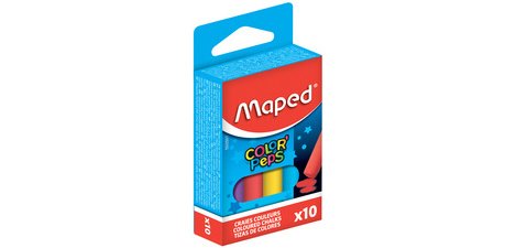 Craie pour tableau COLOR'PEPS, rond, assorti