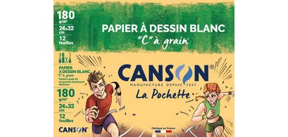 Drawing paper 'C' grain, 320 x 240 mm, 224 g/m2