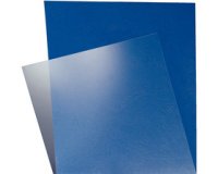 Couverture, format A4, en PVC, transparente, 0,18 mm