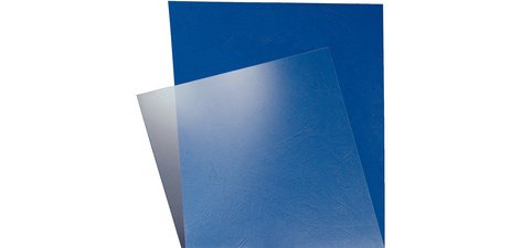 Couverture, format A4, en PVC, transparent, 0,15 mm