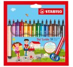 Feutre Trio Scribbi, étui en carton de 14