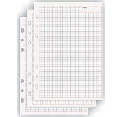 bind Fiche de rechange pour notes Manager, A6, quadrillé