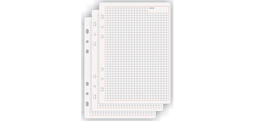 bind Fiche de rechange pour notes Manager, A6, quadrillé