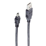 BASIC-S Mini câble USB 2.0, USB-A - 5 Pol USB-B