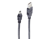 BASIC-S Mini câble USB 2.0, USB-A - 5 Pol USB-B