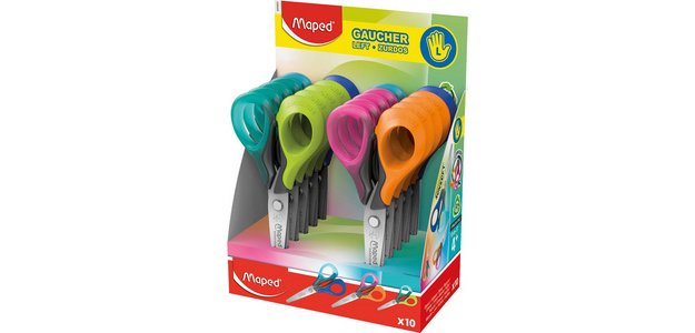 Ciseaux Sensoft 3D, longueur: 130 mm, présentoir de 10