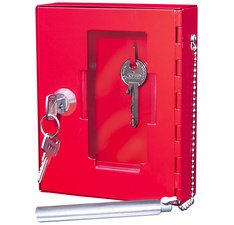 Boîte pour clé de secours, rouge