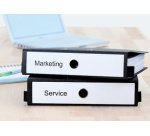 Etiquette dos de classeur SPECIAL, 63 x 297 mm, blanc