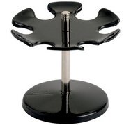 Porte-timbres ronds, 12 tampons, noir