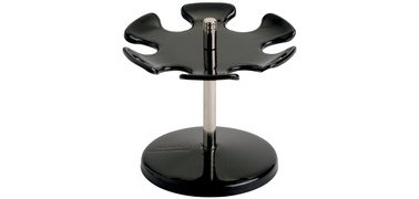 Porte-timbres rond, 6 tampons, noir, (51006-90)