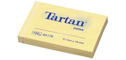 Bloc-notes repositionnable, 127 x 76 mm, jaune