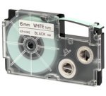 Cassette à ruban XR, 12 mm / 8 m, noir sur blanc