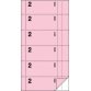 Bloc de bons 'Carnet de bons', 105 x 200 mm, AC rose