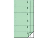 Bloc de bons 'Carnet de bons', 105 x 200 mm, vert