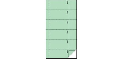 Bloc de bons 'Carnet de bons', 105 x 200 mm, AC bleu