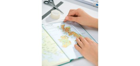 Film couvre-livres, 400 mm x 2 m, en PP, transparent