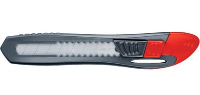 Cutter universel plastique, lame 9 mm, assorti