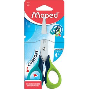 Ciseaux gauchers bouts ronds Maped Sensoft 3 D 13 cm