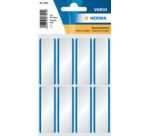 Etiquette badge 54 x 19 mm, soie-acétate, cadre