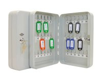 Armoire à clés pour 36 clés, gris clair