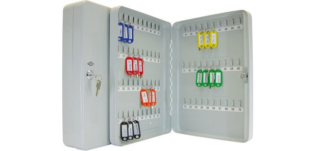 Armoire à clés en tôle d'acier laquée