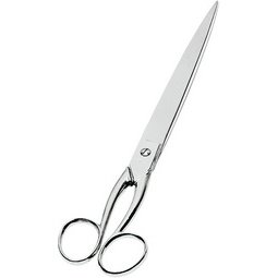 Metalen schaar, puntig, voor rechtshandigen, lengte: 255 mm