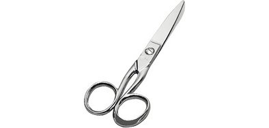 Ciseaux en métal, pointu, droitiers, longueur: 115 mm