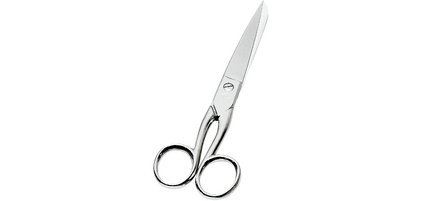 Ciseaux en métal, pointu, droitiers, longueur: 153 mm