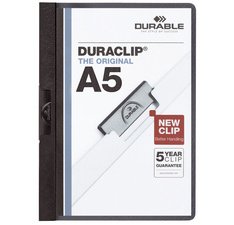 Chemise à clip DURACLIP, A5, noir