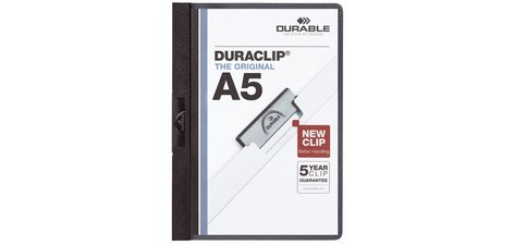 Chemise à clip DURACLIP, A5, noir