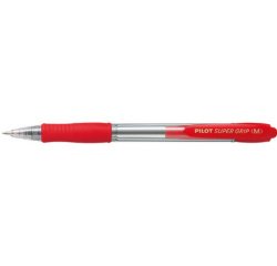 Stylo à bille rétractable SUPER GRIP M, rouge