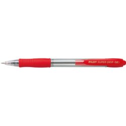 Stylo à bille rétractable SUPER GRIP M, rouge