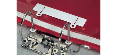 Languette coulissante, blanc