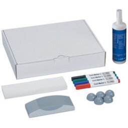 Kit d'accessoires pour tableau blanc, dans un carton