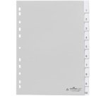 Intercalaires en plastique, format A4, PP, 10 pièces