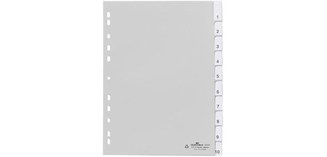 Intercalaires en plastique, format A4, PP, 10 pièces