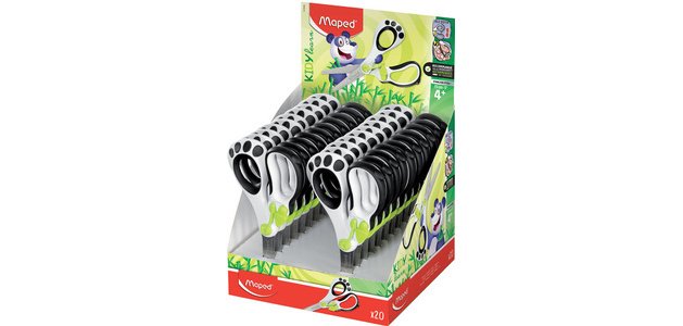 Ciseaux Koopy, avec aide de découpe, présentoir de 20