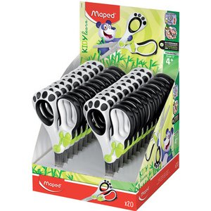 Ciseaux Koopy, avec aide de découpe, présentoir de 20