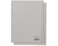 Intercalaires en plastique, chiffres, A4, 52 touches