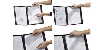 5 SHERPA supports, for 5 A4 pocket panels, gray