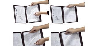 support 5 SHERPA, pour 5 plaques pochettes A4, gris