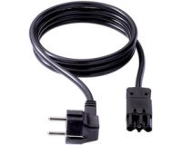 Câble d'alimentation, confectionné, 3 m, noir