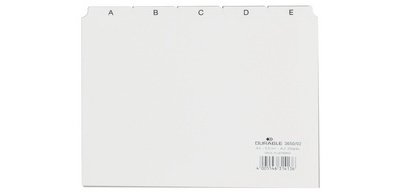 A-Z dividers, in PP, A5 landscape format