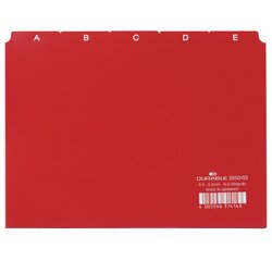 intercalaire A - Z, en PP, format A5 paysage