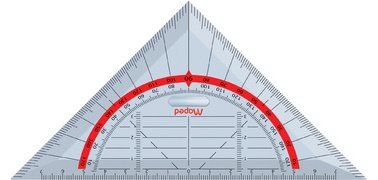 Équerre geométrique Technic, hypoténuse: 160 mm