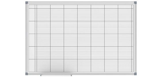 Tableau de planning standard, (L) 90 x (P) 60 cm